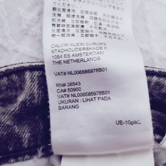 CALVIN KLEIN High Rise Skinny Modern Skinny Jeans- Black-Grey Stone Wash - Picture 8 of 16